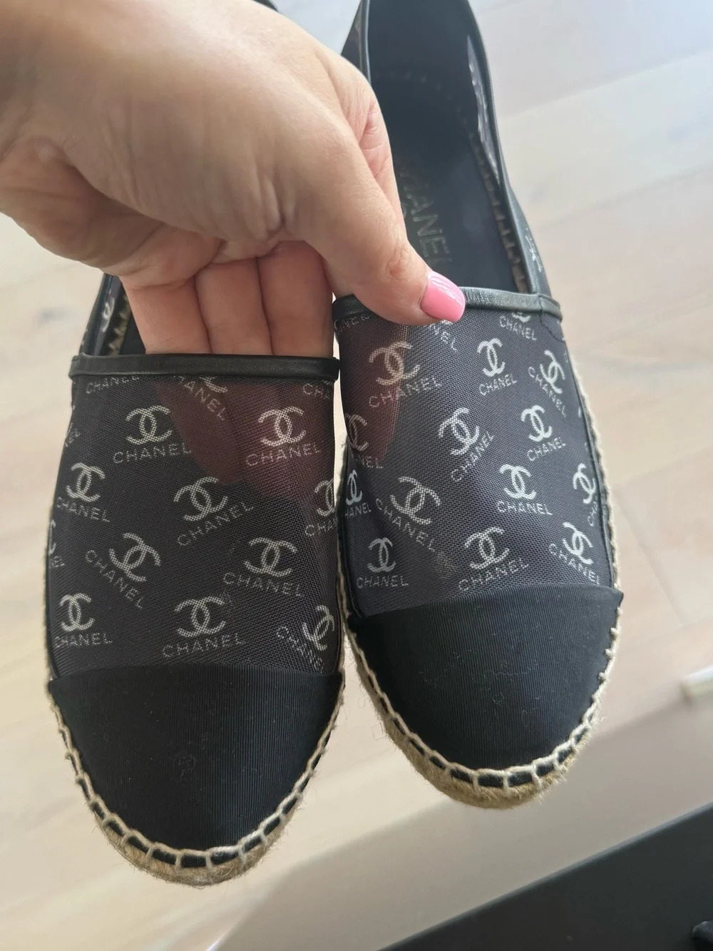 CHANEL designer espadrilles